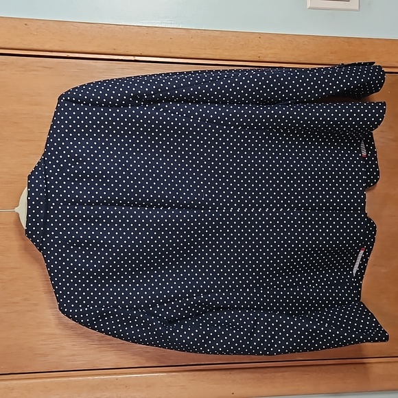 J Crew Navy Polka Dot Regent Blazer sz 4 - Picture 4 of 6